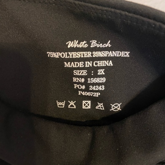 2xl White Birch leggings with side pockets - Picture 3 of 4